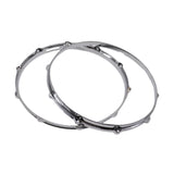 Maxbell 2 Pieces 10 Holes 14in Drum Hoop Percussion Instrument Accessories Drum Rings