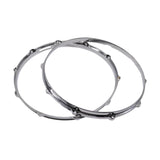 Maxbell 2 Pieces 10 Holes 14in Drum Hoop Percussion Instrument Accessories Drum Rings