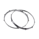 Maxbell 2 Pieces 10 Holes 14in Drum Hoop Percussion Instrument Accessories Drum Rings