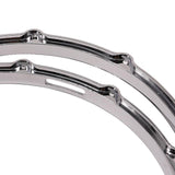 Maxbell 2 Pieces 10 Holes 14in Drum Hoop Percussion Instrument Accessories Drum Rings