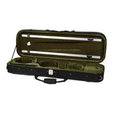 Maxbell Violin Carry Case with Backpack Straps Sturdy with Hygrometer for Travel 4 ro 4