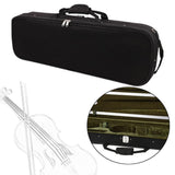 Maxbell Violin Carry Case with Backpack Straps Sturdy with Hygrometer for Travel 4 ro 4