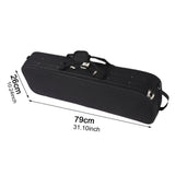 Maxbell Violin Carry Case with Backpack Straps Sturdy with Hygrometer for Travel 4 ro 4