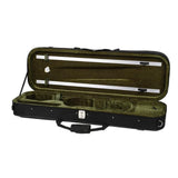 Maxbell Violin Carry Case with Backpack Straps Sturdy with Hygrometer for Travel 1 to 2