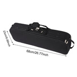 Maxbell Violin Carry Case with Backpack Straps Sturdy with Hygrometer for Travel 1 to 2