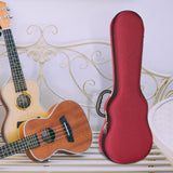 Maxbell Ukulele Case Soft Carring Case for Stage Performance Concert Beginners Gifts red