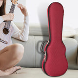 Maxbell Ukulele Case Soft Carring Case for Stage Performance Concert Beginners Gifts red