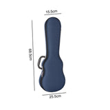 Maxbell Ukulele Case Soft Carring Case for Stage Performance Concert Beginners Gifts blue