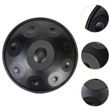 Maxbell 9 Tones Hand Pan Drum Educational Toy Ethereal Drum for Concert Yoga Musical black