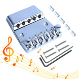 Maxbell 5 Strings Bass Guitar Bridge Parts Metal Professional Bass Hardtail Bridge