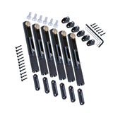 Maxbell 6 Pieces Headless Guitar Bridge Tailpiece Metal for Replaces Accessories DIY without screw