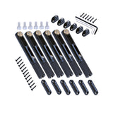 Maxbell 6 Pieces Headless Guitar Bridge Tailpiece Metal for Replaces Accessories DIY without screw