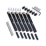 Maxbell 6 Pieces Headless Guitar Bridge Tailpiece Metal for Replaces Accessories DIY without screw