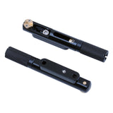 Maxbell 6 Pieces Headless Guitar Bridge Tailpiece Metal for Replaces Accessories DIY with screw
