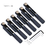 Maxbell 6 Pieces Headless Guitar Bridge Tailpiece Metal for Replaces Accessories DIY with screw