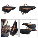Maxbell Saxophone Backpack Oxford Cloth Sturdy Musical Instrument Case for Beginners Alto