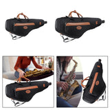 Maxbell Saxophone Backpack Oxford Cloth Sturdy Musical Instrument Case for Beginners Alto