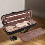Maxbell Hard Shell Violin Case Professional Musical Gift Fiddle Hand Bag for Players 1 4