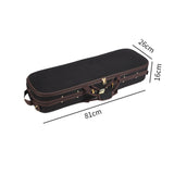 Maxbell Violin Hard Shell Case with Straps Portable for Beginner Players Enthusiasts 81cmx26cmx16cm