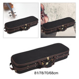 Maxbell Violin Hard Shell Case with Straps Portable for Beginner Players Enthusiasts 81cmx26cmx16cm