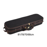 Maxbell Violin Hard Shell Case with Straps Portable for Beginner Players Enthusiasts 81cmx26cmx16cm