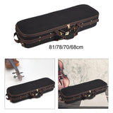 Maxbell Violin Hard Shell Case with Straps Portable for Beginner Players Enthusiasts 81cmx26cmx16cm