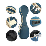 Maxbell Pipa Carrying Case Pipa Instrument Case Oxford with Pocket Pipa Carrying Bag Blue