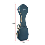 Maxbell Pipa Carrying Case Pipa Instrument Case Oxford with Pocket Pipa Carrying Bag Blue