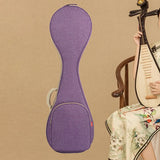 Maxbell Pipa Carrying Case Pipa Instrument Case Oxford with Pocket Pipa Carrying Bag Violet