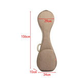 Maxbell Pipa Carrying Case Pipa Instrument Case Oxford with Pocket Pipa Carrying Bag Khaki