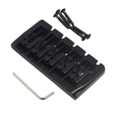 Maxbell 5 Strings Fixed Bridge Tailpiece for Electric Bass Parts Instruments Black