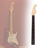 Maxbell Guitar Neck Easy to Install Polished Replacement Part for ST Electric Guitar