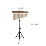 Maxbell 25 Tone Wind Chime Stand Bell Wind Chimes for Classroom Performance Practice Style C