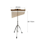 Maxbell 25 Tone Wind Chime Stand Bell Wind Chimes for Classroom Performance Practice Style D
