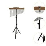 Maxbell 25 Note Single Row Wind Chimes Percussion Instruments for Classroom Children Style A