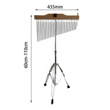 Maxbell 25 Note Single Row Wind Chimes Percussion Instruments for Classroom Children Style B