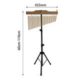Maxbell 25 Note Single Row Wind Chimes Percussion Instruments for Classroom Children Style C