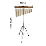 Maxbell 25 Note Single Row Wind Chimes Percussion Instruments for Classroom Children Style D