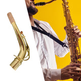 Maxbell Alto Saxophone Bend Neck 24.5 mm Instrument Part Sax Bend Neck for Saxophone