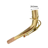 Maxbell Alto Saxophone Bend Neck 24.5 mm Instrument Part Sax Bend Neck for Saxophone