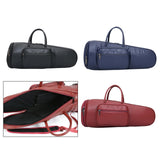 Maxbell Thick Suona Bag Travel Accessories PU Leather Musical Instrument Storage Bag black