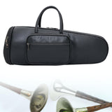 Maxbell Thick Suona Bag Travel Accessories PU Leather Musical Instrument Storage Bag black