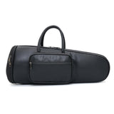 Maxbell Thick Suona Bag Travel Accessories PU Leather Musical Instrument Storage Bag black