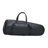 Maxbell Thick Suona Bag Travel Accessories PU Leather Musical Instrument Storage Bag black