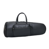 Maxbell Thick Suona Bag Travel Accessories PU Leather Musical Instrument Storage Bag black