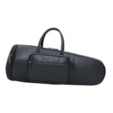 Maxbell Thick Suona Bag Travel Accessories PU Leather Musical Instrument Storage Bag black