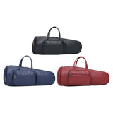 Maxbell Thick Suona Bag Travel Accessories PU Leather Musical Instrument Storage Bag black