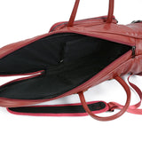 Maxbell Thick Suona Bag Travel Accessories PU Leather Musical Instrument Storage Bag red