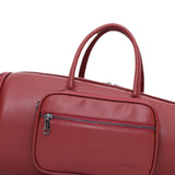 Maxbell Thick Suona Bag Travel Accessories PU Leather Musical Instrument Storage Bag red