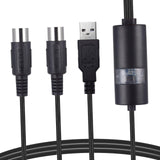 Maxbell USB MIDI Cable Guitar Multi Effects External Sound Card Wire MIDI Cord Cable